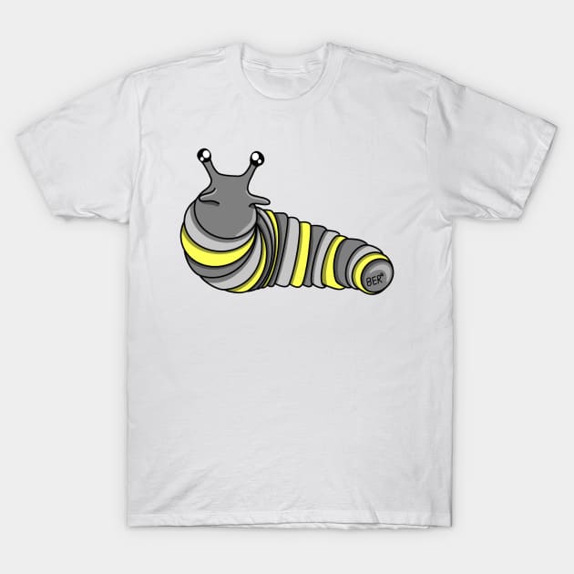 Demigender Pride Fidget Slug T-Shirt by SentABearToSpace 